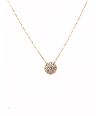 ROEMER ROEMER collier goud 14k met 0.21ct diamant 45cm