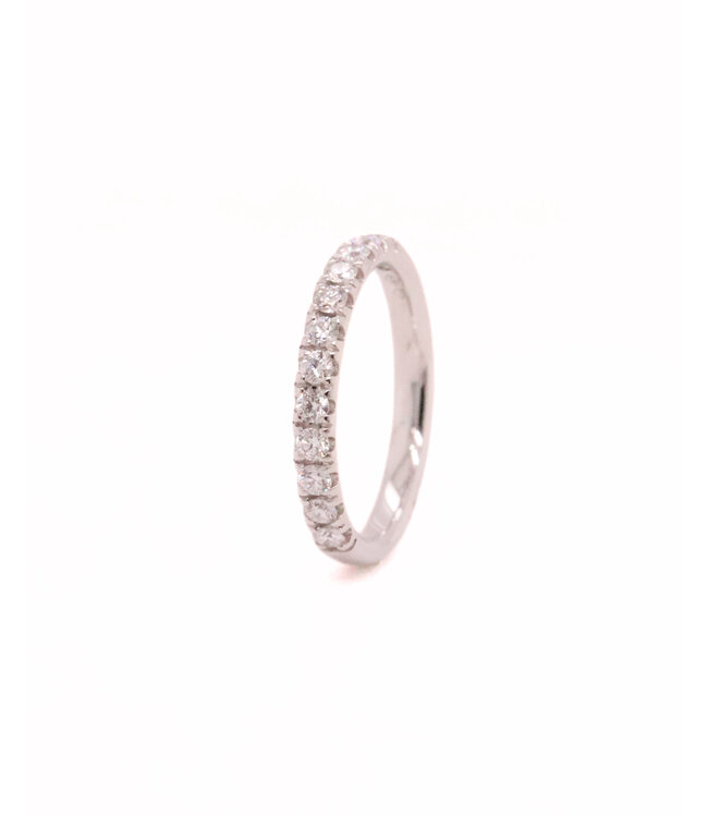 ROEMER ring 18k witgoud alliance M met diamant 0,40ct 53