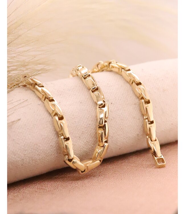 Monzario armband 14k geelgoud 1455A