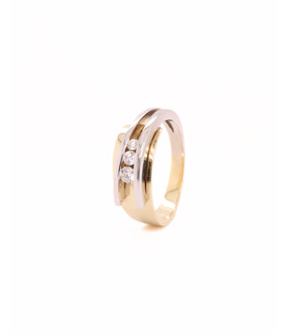 R&C R&C Bicolor gouden Ring Galla Plus  0.26ct