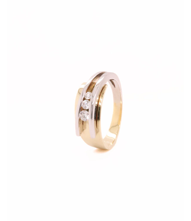 R&C Bicolor gouden Ring Galla Plus  0.26ct