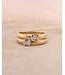 R&C Bicolor gouden ring Camille 0.10ct