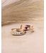 R&C Bicolor gouden ring Galla met 0.08ct
