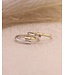 R&C Bicolor gouden ring Penelope met diamant 0.07ct