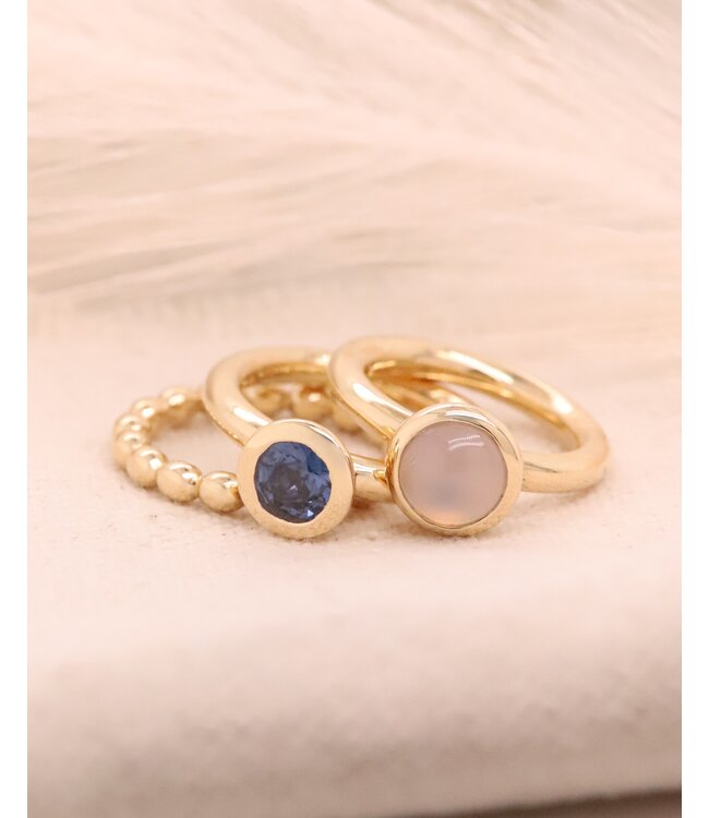 ROEMER by Bregje 18K geelgouden ring met Saffier 1.16ct