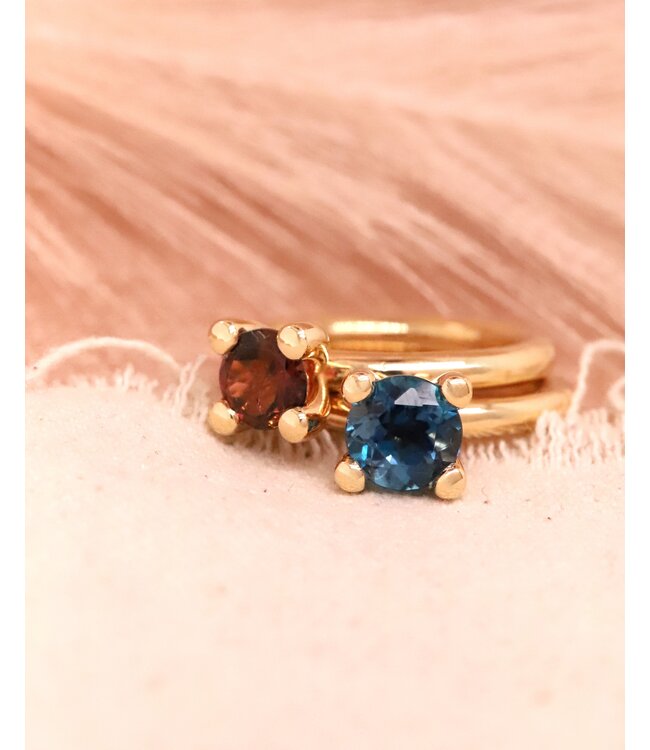 ROEMER by Bregje ring Lily 18K geelgoud met roze toermalijn