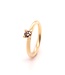 ROEMER by Bregje ring Lily Mini met cognac diamant 0.34ct