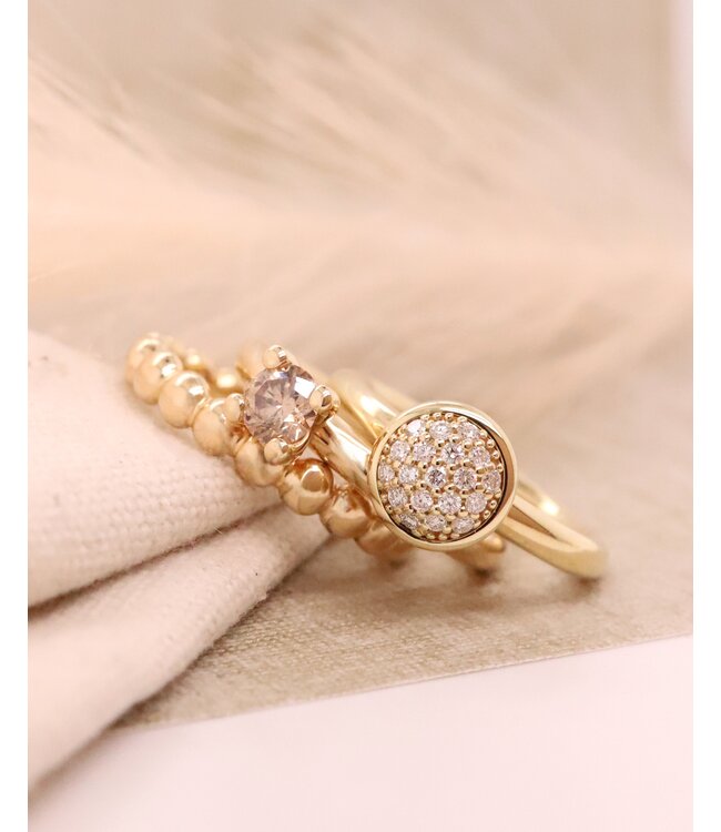 ROEMER by Bregje ring Bubbles Medium 18k geelgoud