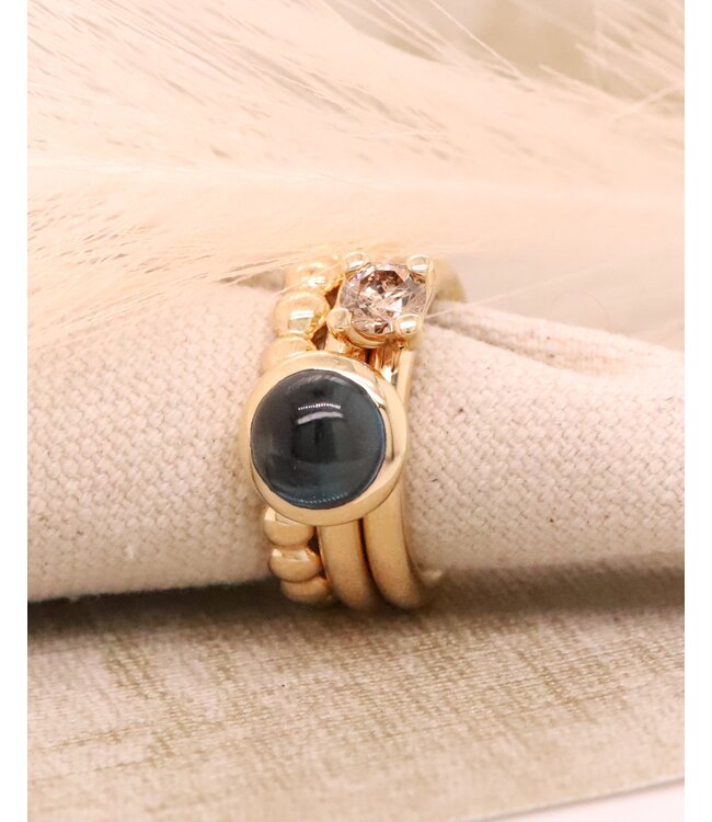 ROEMER by Bregje ring Bubbles Medium 18k geelgoud