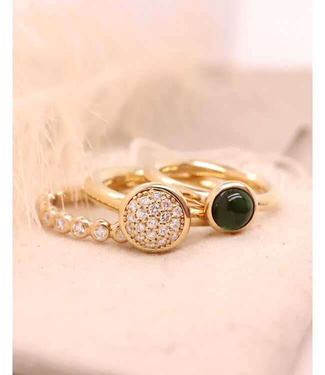 ROEMER by Bregje 18K Geelgouden ring Colours met 0.33ct diamant