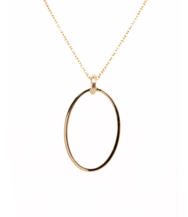 ROEMER 14K geelgouden collier met hanger 45cm
