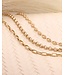 ROEMER Geelgouden armband koffieboonschakel 19,5 cm