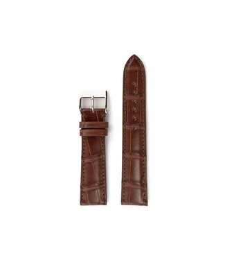 ROEMER Roemer horlogeband krokodillenleder Louisianna cognac 20/18
