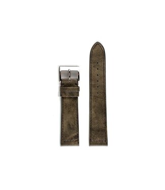 ROEMER ROEMER horlogeband buffelleder stormgrijs 20/18 mm