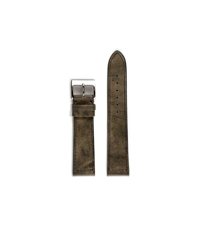 ROEMER horlogeband buffelleder stormgrijs 20/18 mm
