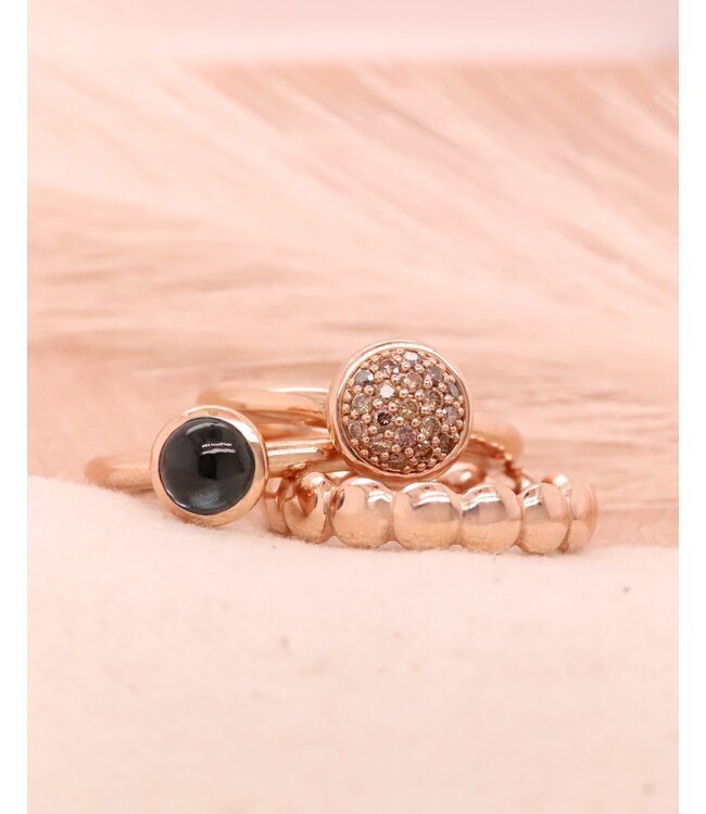 ROEMER by Bregje 18K rosegouden ring BUBBLES large