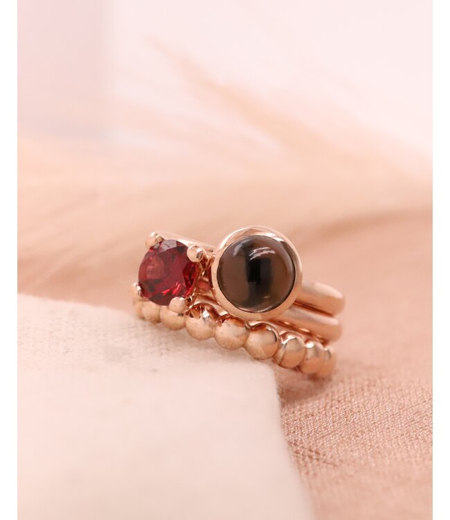 ROEMER by Bregje 18K rosegouden ring BUBBLES medium