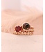ROEMER by Bregje Ring single bubble 18k rosegoud met Rookkwarts