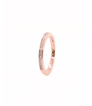 ROEMER ROEMER roségouden zijbandje met diamant