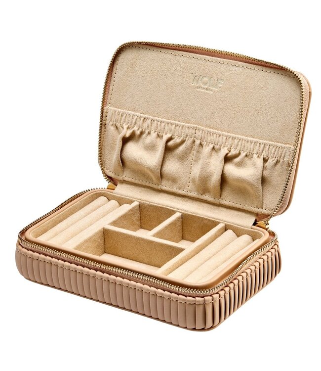 WOLF Juwelenetui Bella Zip Case - Mocha
