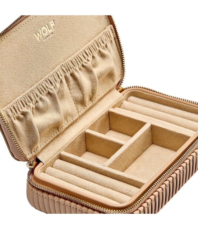 WOLF Juwelenetui Bella Zip Case - Mocha