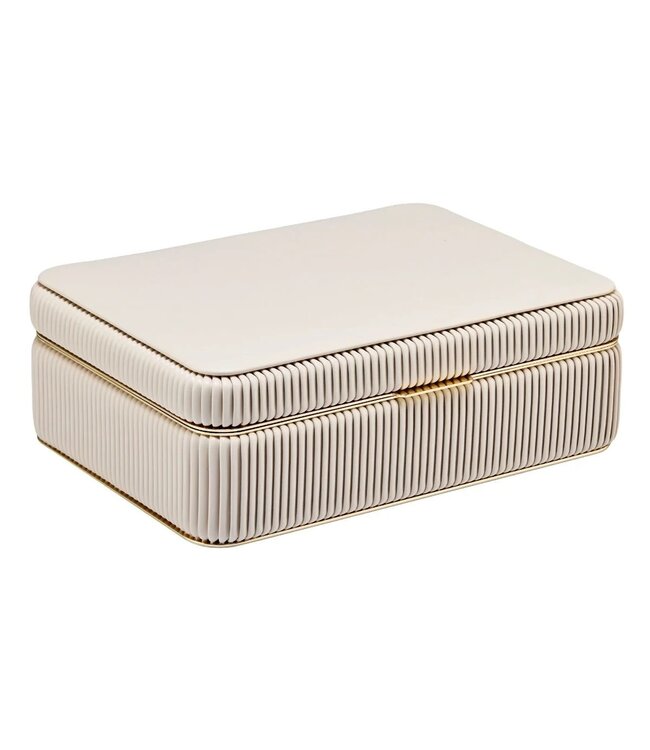 WOLF Juwelendoos Bella Medium Jewellery Box Bone