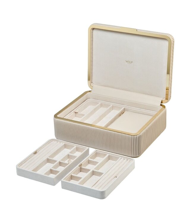 WOLF Juwelendoos Bella Large Jewellery Box Bone