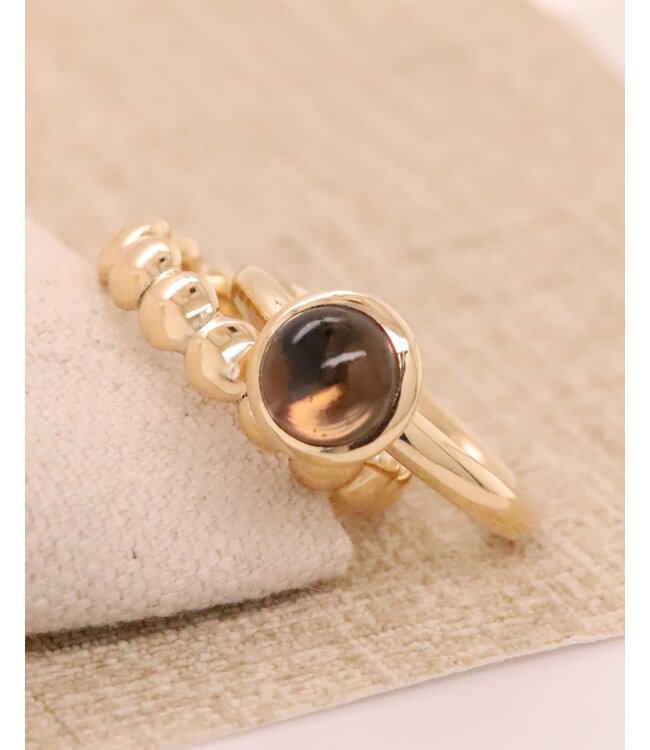 ROEMER by Bregje ring Bubbles Large 18k geelgoud