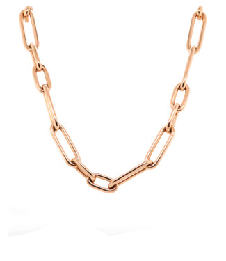 ROEMER ROEMER collier paperclip 18k roségoud 50cm