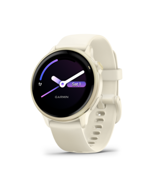 Garmin Garmin smartwatch Vivoactive 6 Lunar Gold met Bone band 010-02985-01