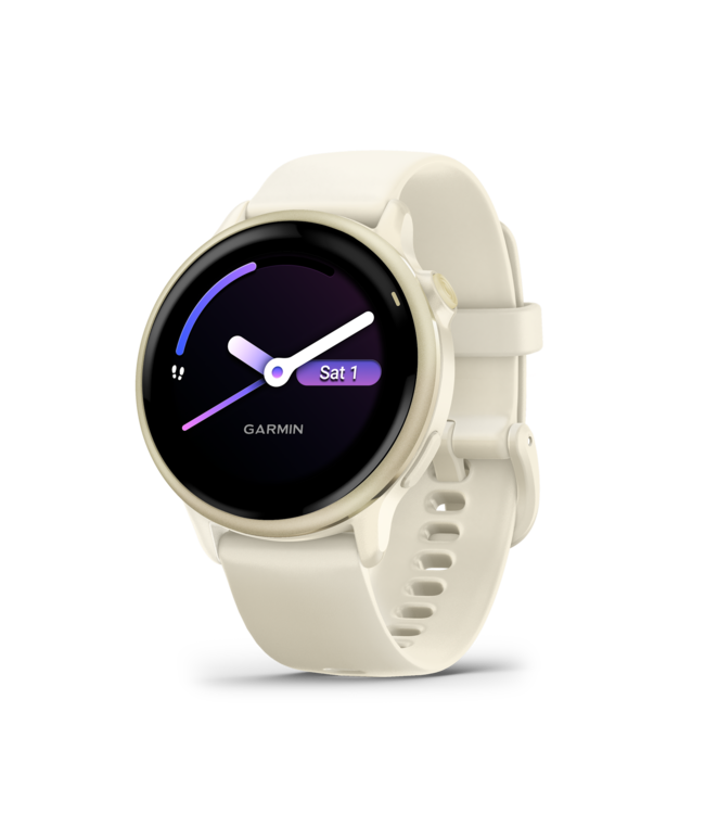Garmin smartwatch Vivoactive 6 Lunar Gold met Bone band 010-02985-01
