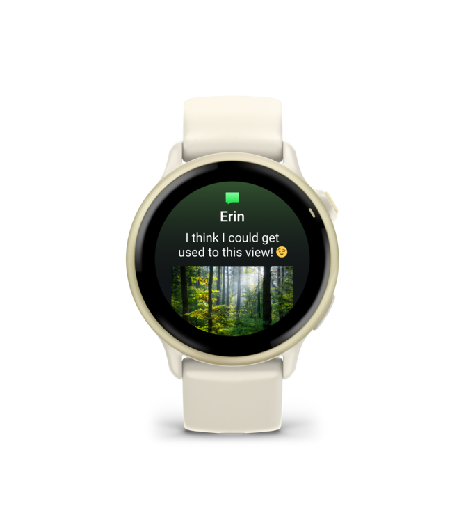 Garmin smartwatch Vivoactive 6 Lunar Gold met Bone band 010-02985-01