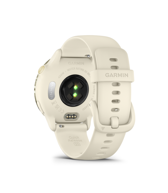 Garmin smartwatch Vivoactive 6 Lunar Gold met Bone band 010-02985-01