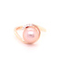 ROEMER ring roségoud 14k met 0.035ct diamant & parel maat 55