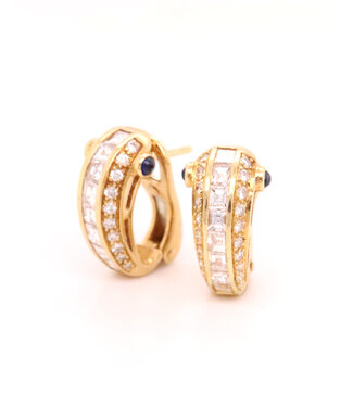 ROEMER ROEMER oorknoppen 18k goud met 1.55ct diamant