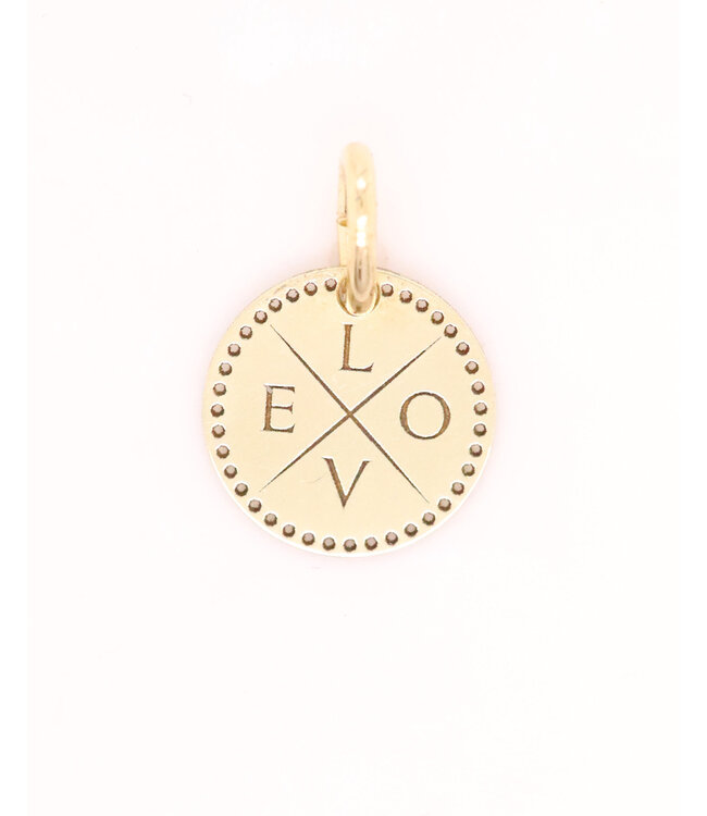 Just Franky Identity Charm Small Perforated LOVE