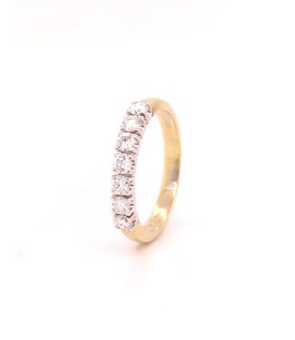 ROEMER ROEMER bicolor gouden Riviera ring met briljanten