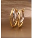 ROEMER oorringen 18k geel/wit goud ovale doppio