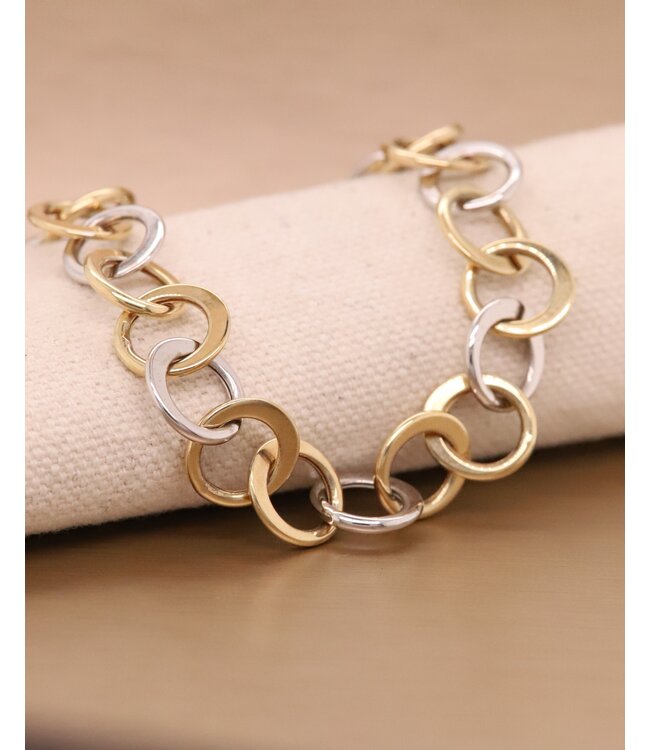 ROEMER bicolor collier Circles 45/10