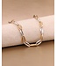 ROEMER armband geel/witgoud 18k 19cm