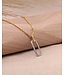 ROEMER Bicolor gouden hanger met diamant 0.09ct