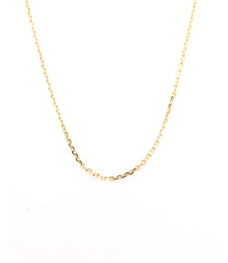 ROEMER ROEMER geelgouden collier anker gediamanteerd 1.6/50