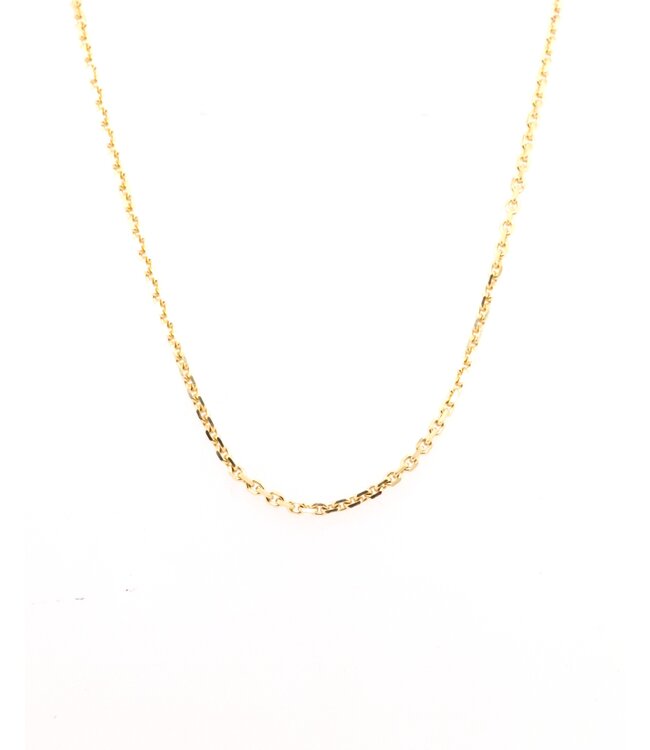 ROEMER geelgouden collier anker gediamanteerd 1.6/50