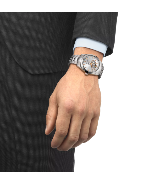 Tissot horloge Gentleman Open Heart T127.407.11.031.01