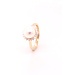 Passione 14K geelgouden ring met parel en diamant 0,23ct 54