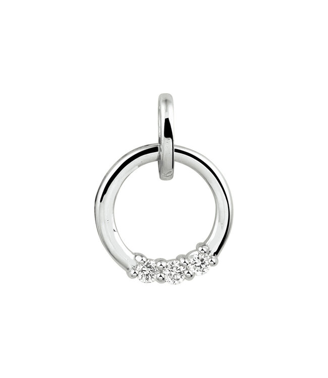 ROEMER Hanger Witgoud met diamant 0.09ct h si