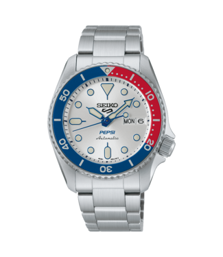 Seiko Seiko Horloge 5 Sports Pepsi Limited Edition SRPL99K1