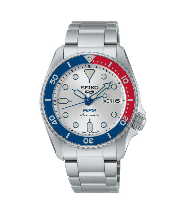 Seiko Horloge 5 Sports Pepsi Limited Edition SRPL99K1
