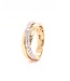 Passione Passione 14K geel- met witgouden ring gedraaid met diamant 0,67ct 57