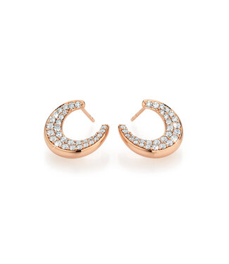 Noor Noor oorsieraden roségoud met diamant 1.30 ct W/Si Noor Noor oorsieraden roségoud met diamant 1.30 ct W/Si